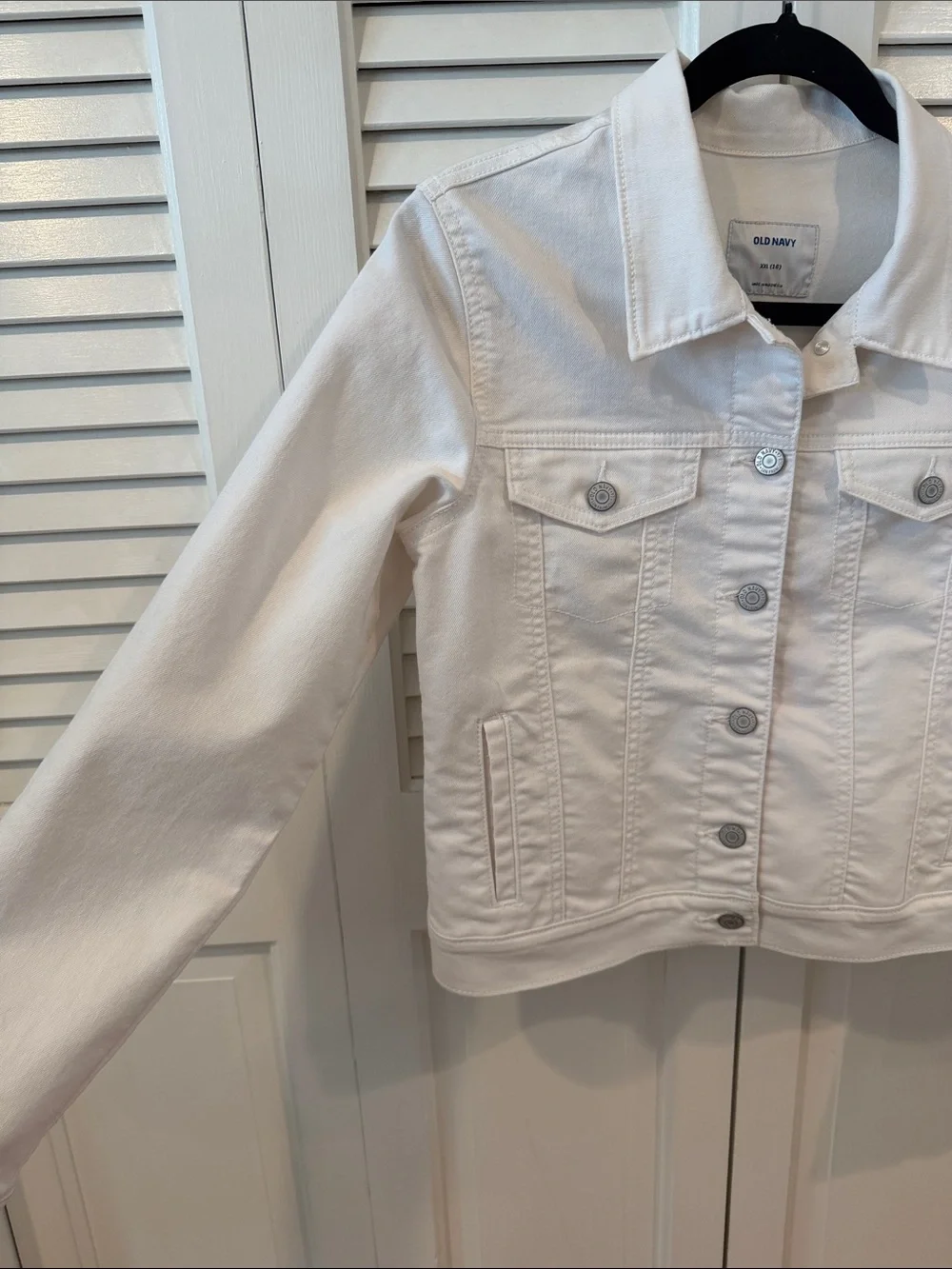 Old Navy Kids Denim / Jean Jacket - Kids XXL / 16 White